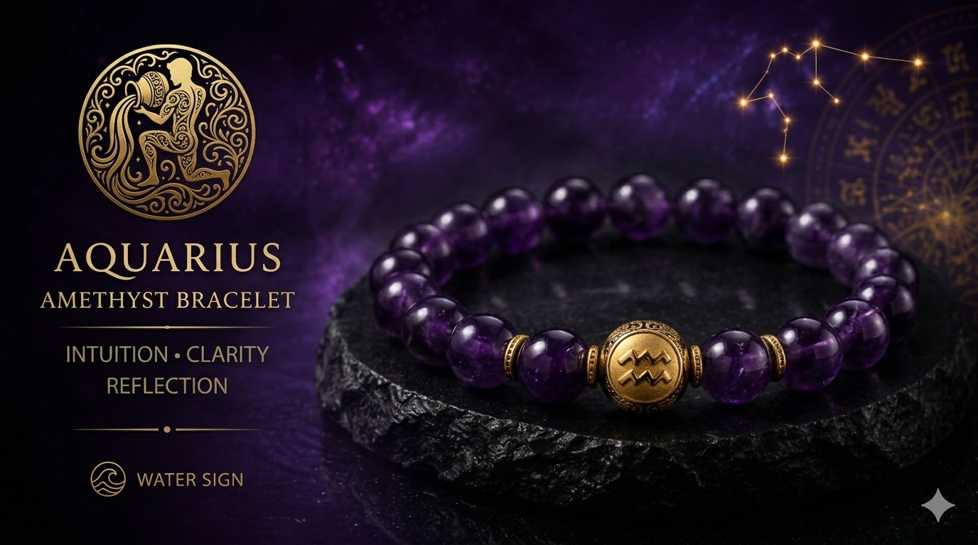 Aquarius Amethyst Bracelet