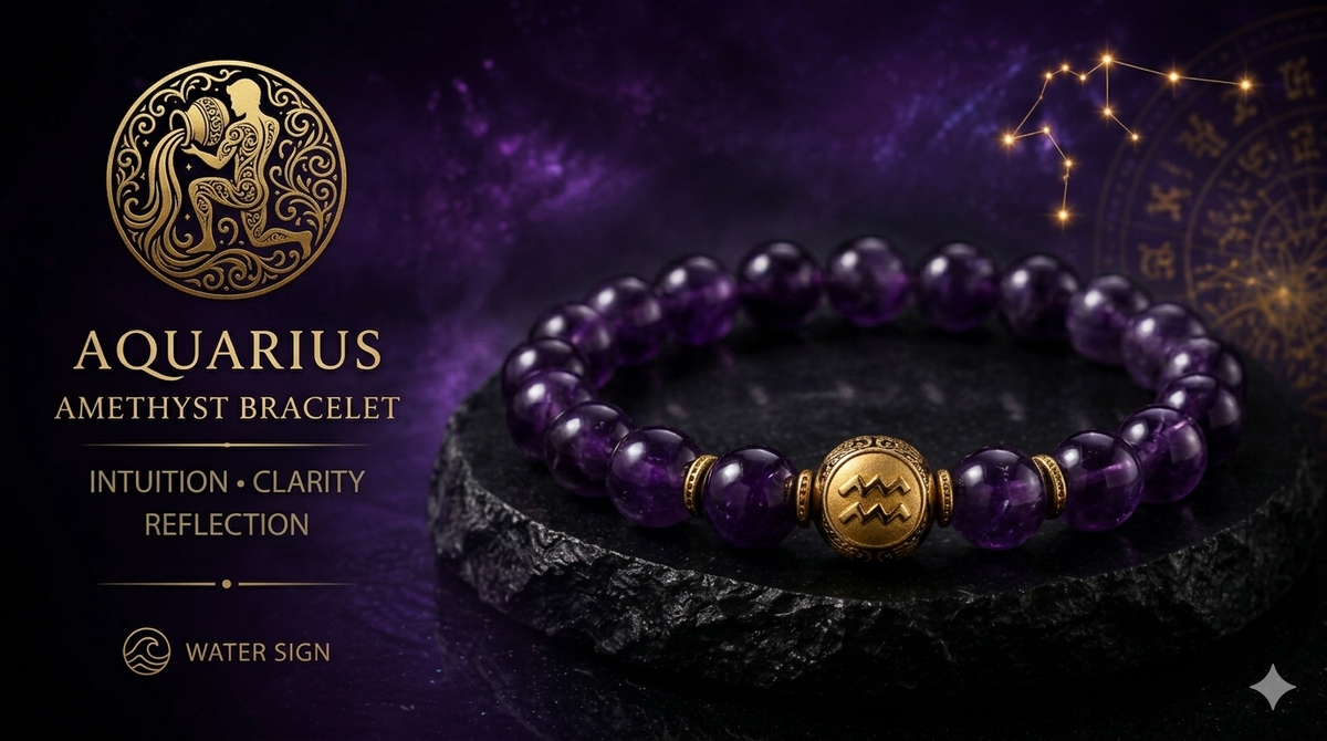 Aquarius Amethyst Bracelet