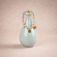 Luck Gathered Blessings（聚福）Multicolor Cloisonné Handmade Charm Bracelet — atmosphere image 1