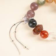 Abundance Transformation Prism Bloom Multicolor Citrine Amethyst Handmade Butterfly Charm Bracelet·Earth｜Grounding — detail image 1