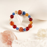 Love Vitality First Spark of Love Red Agate Red Accent Stone Handmade Bracelet·Fire｜Passion — atmosphere image 1