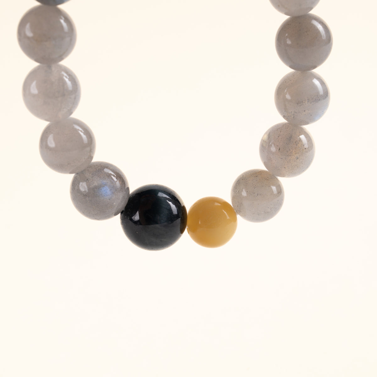 Intuition Transformation Ever Bright Moon Moonstone Tiger's Eye Handmade Bracelet·Metal｜Clarity — detail image 2