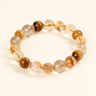 Abundance Confidence Steady Radiance Lemon Quartz Yellow Azez Stone Handmade Bracelet·Earth｜Grounding — main