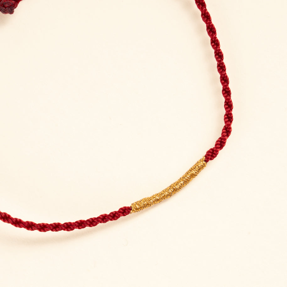 极细编织红绳 / Ultra Thin Braided Red Cord — detail image 2