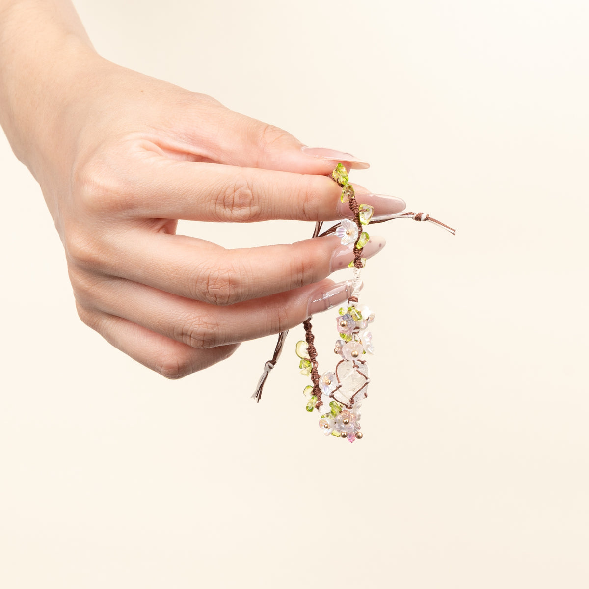 Daisy Chain — actual bracelet held in hand