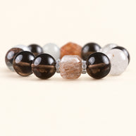 Cleansing Clear Waters Multicolor Smoky Quartz Handmade Bracelet·Earth｜Nourishment